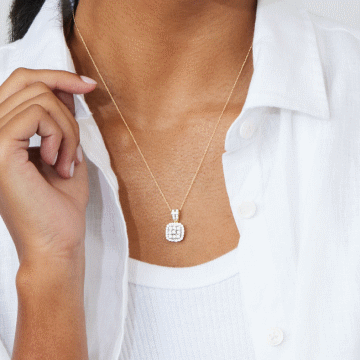 Buy Diamond Necklaces in Gold Silver Pendants Online Bevilles