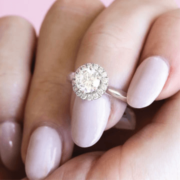 Halo Engagement Rings Buy Halo Diamonds Gemstones Online