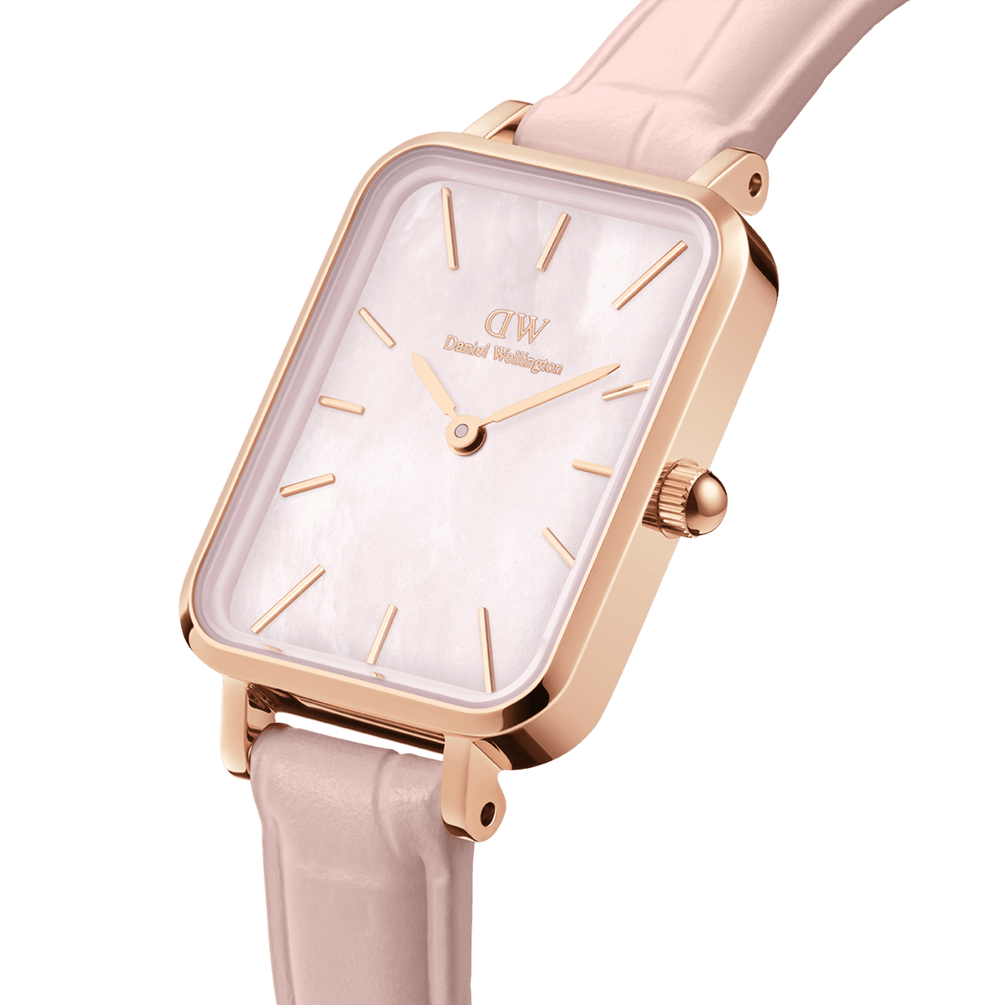 Daniel Wellington Quadro 20X26 Rouge Rose Gold Mother of Pearl Watch Watches Daniel Wellington