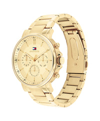 Tommy Hilfiger Tyson Ionic Plated Thin Gold Steel Champagne Dial Men's Watch 1710611 Tommy Hilfiger