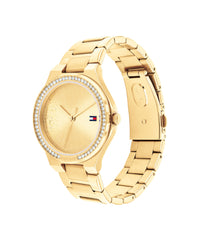 Tommy Hilfiger Juliette Ionic Plated Thin Gold Steel Light Gold Dial Ladies Watch 1782642 Tommy Hilfiger