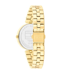 Tommy Hilfiger Ella Ionic Plated Thin Gold Steel Grey Dial Ladies Watch 1782685 Tommy Hilfiger
