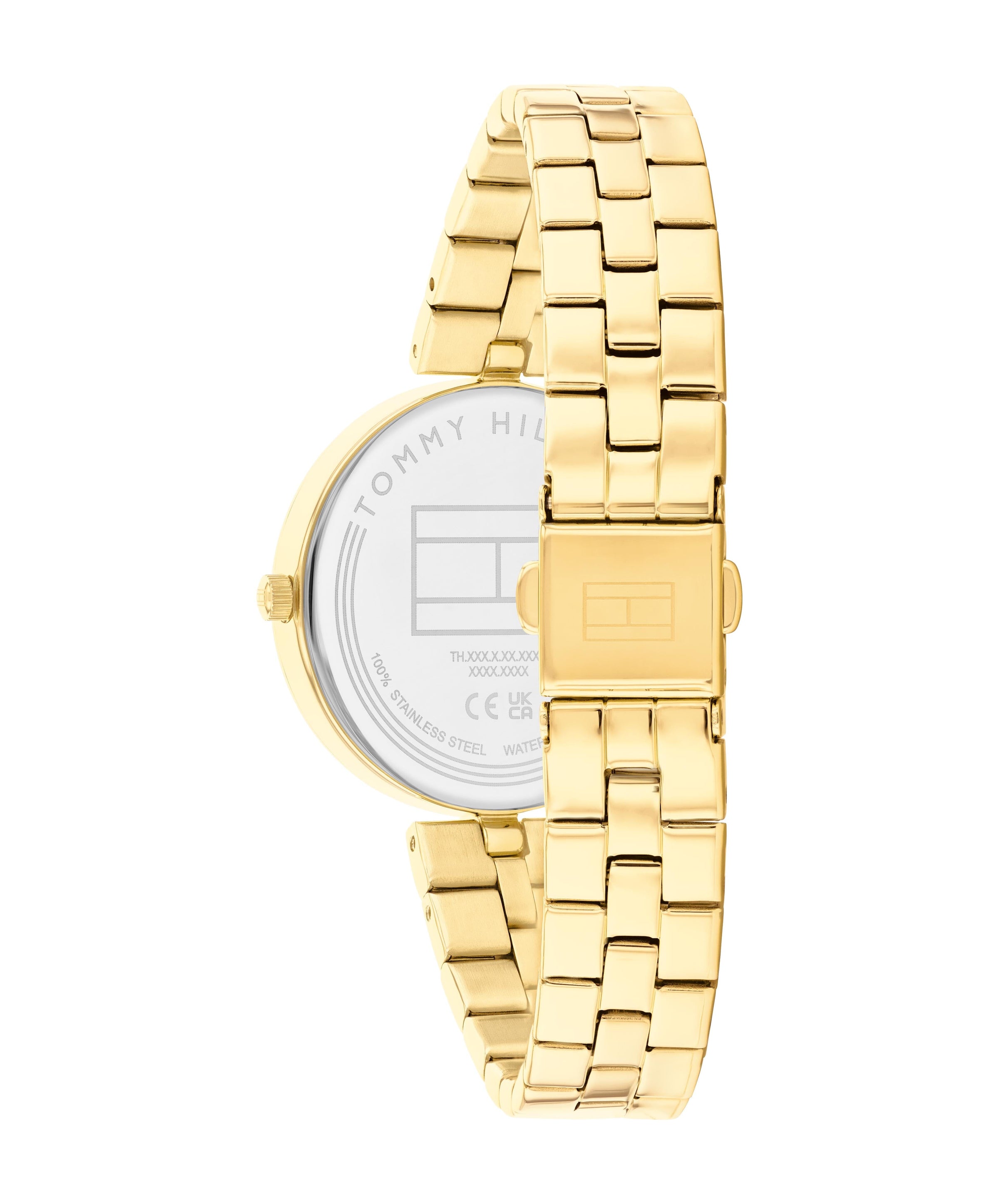 Tommy Hilfiger Ella Ionic Plated Thin Gold Steel Grey Dial Ladies Watch 1782685 Tommy Hilfiger