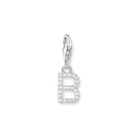 THOMAS SABO Charm Pendant Letter B Silver Charm Pendants THOMAS SABO Charmista
