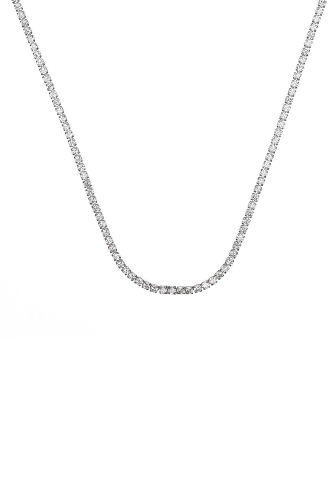 SYDNEY SOIRÉE 2MM TENNIS NECKLACE 42CM SILVER Bevilles Jewellers