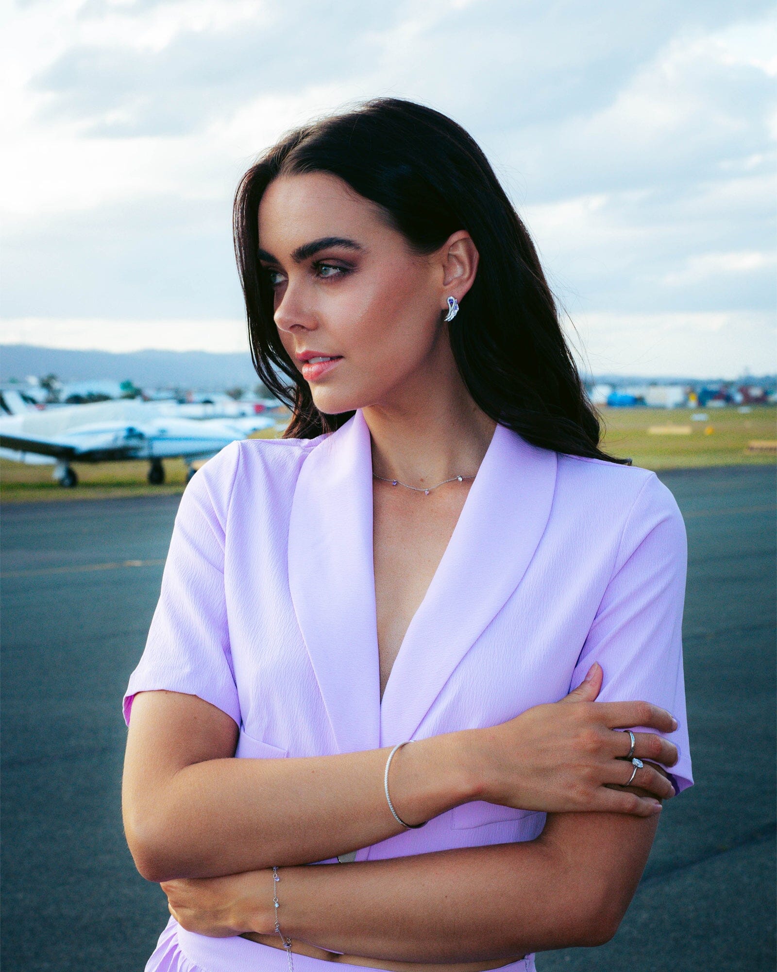 A CHRISTMAS JOURNEY ELLIPSE SOLITAIRE SILVER - 7 Bevilles Jewellers