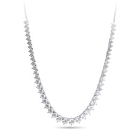 75cm Tennis Bolo Necklace with Cubic Zirconia in Sterling Silver Necklaces Bevilles