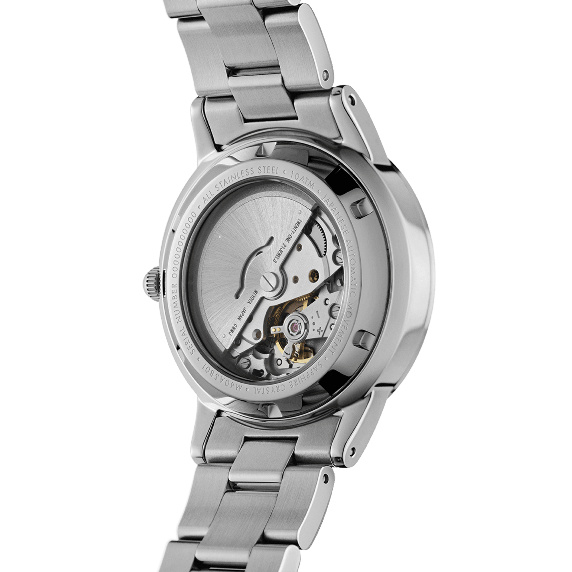 Daniel Wellington Iconic Link Automatic 40 Silver & Black Watch Watches Daniel Wellington
