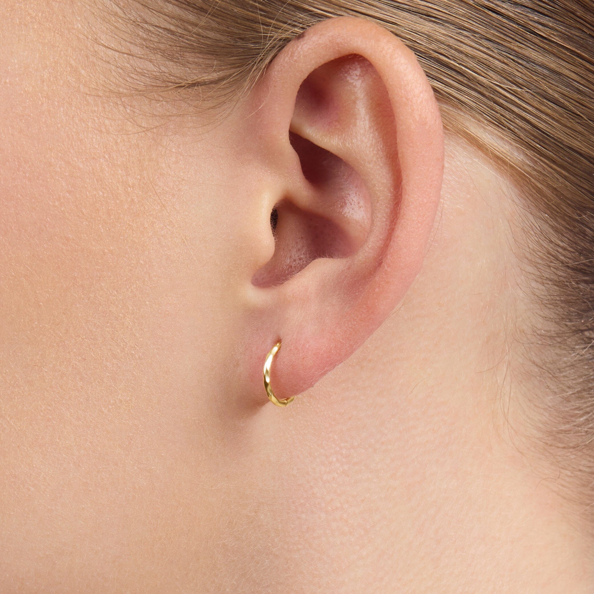 9ct Yellow Gold 10mm Sleeper Earrings Earrings Bevilles
