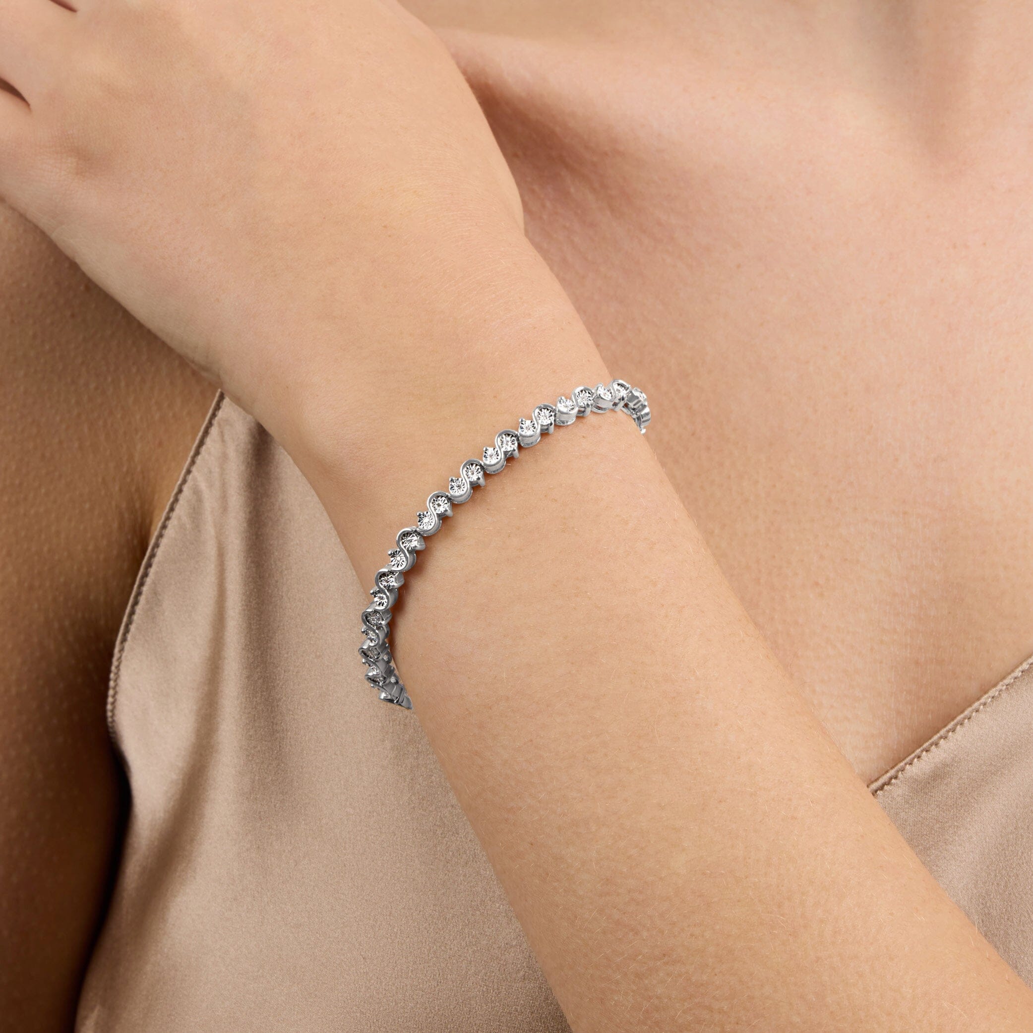 Meera Halo Ring with 1.50ct of Laboratory Grown Diamonds in 18ct White Gold Bevilles Jewellers