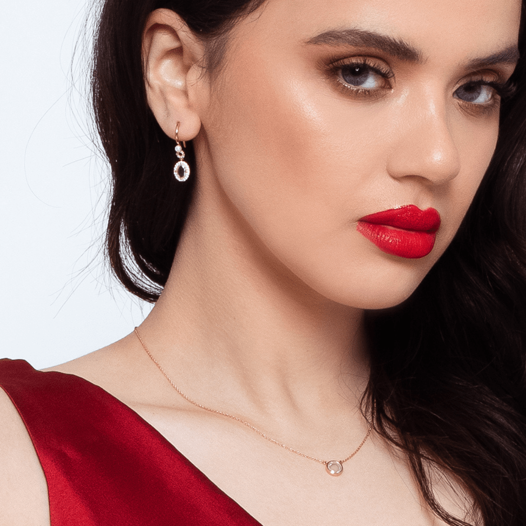 GEORGINI NOEL NIGHTS SLICED STONE NECKLACE GOLD Necklaces Georgini