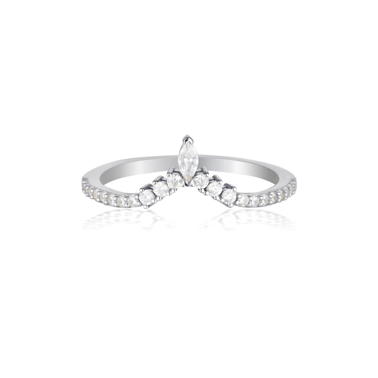 Georgini Rock Star Tiara Silver Ring - 8 Rings Georgini