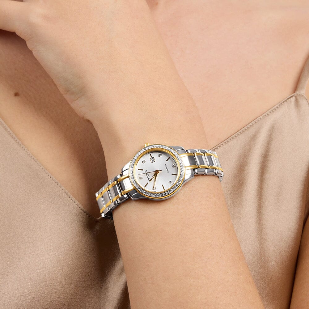 Citizen Eco Drive Swarovski Crystal Watch FE1174-50A Watches Citizen