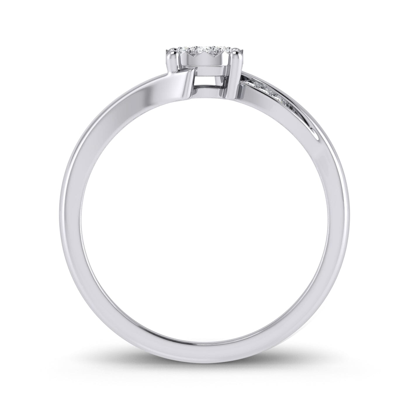 Brilliant Illusion Diamond Set Ring in 9ct White Gold Rings Bevilles