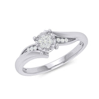 Brilliant Illusion Diamond Set Ring in 9ct White Gold Rings Bevilles