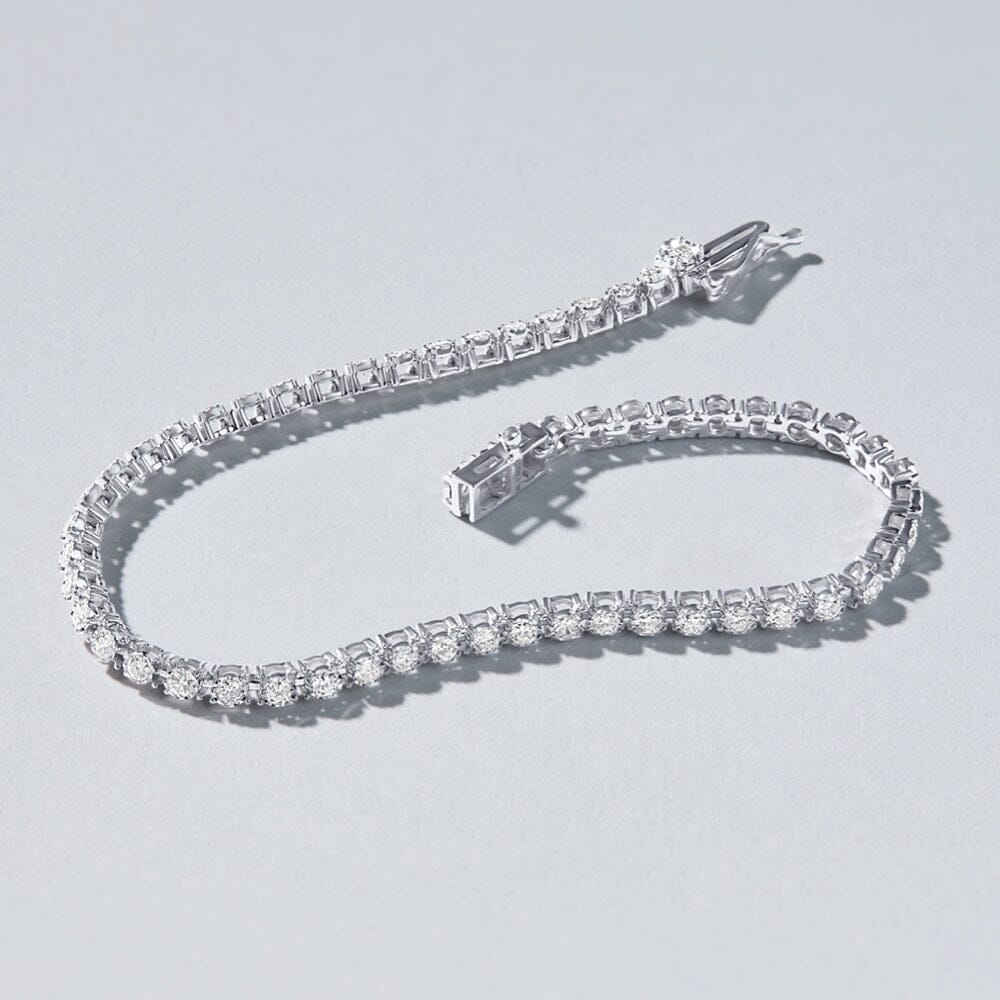 Tennis Bracelet with 1.50ct of Diamonds in 9ct White Gold Bracelets Bevilles