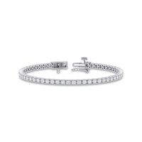 Tennis Bracelet with 1.50ct of Diamonds in 9ct White Gold Bracelets Bevilles