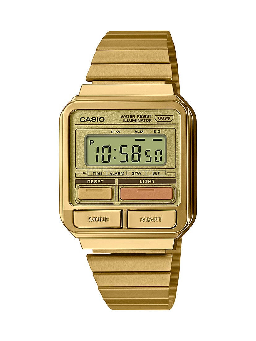 Casio Gold Vintage Digital Watch A120WEG-9A Watches Casio