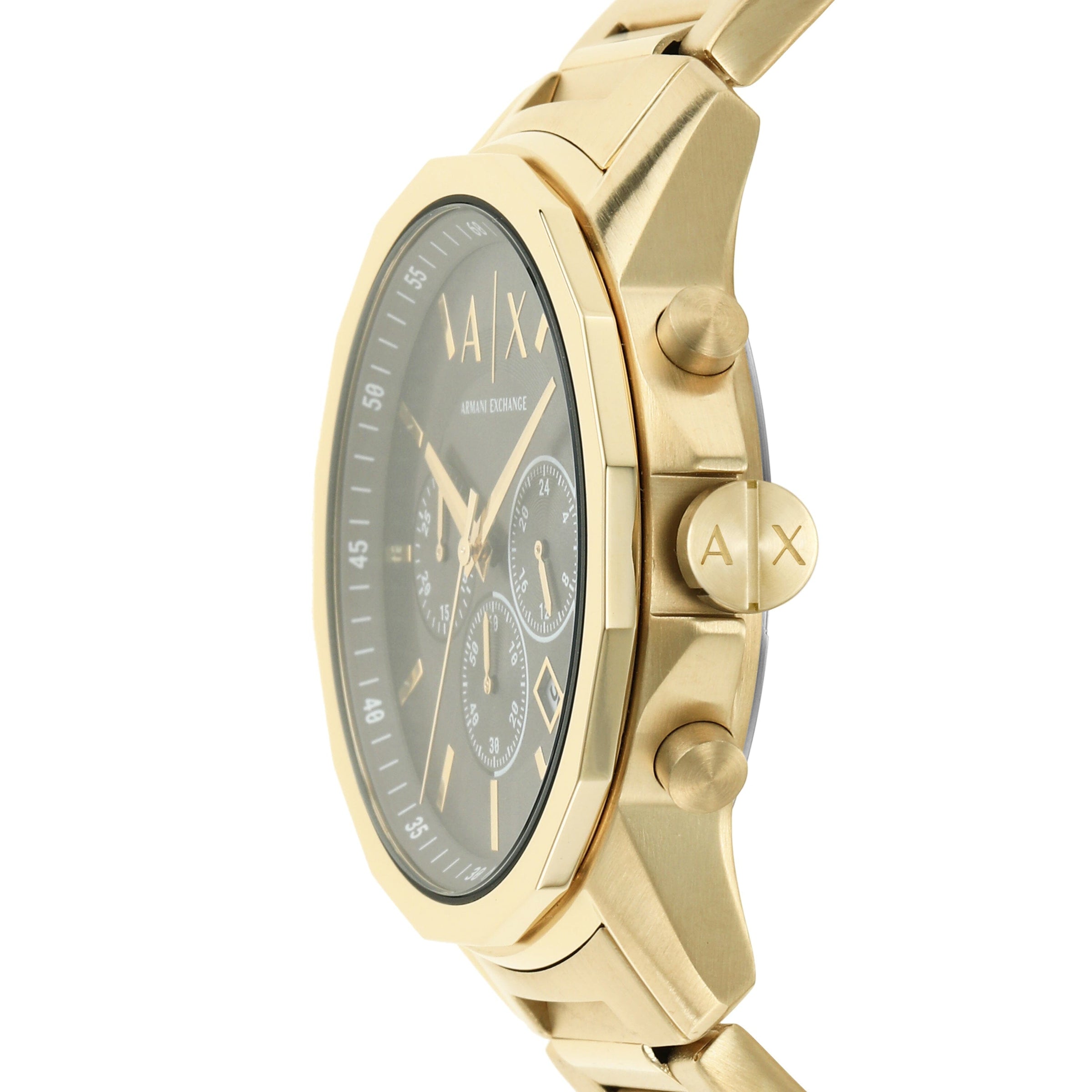 Armani Exchange Banks Black and Gold Men's Watch AX1721 Watches Armani Exchange