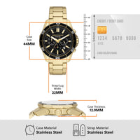 Armani Exchange Chronograph Gold-Tone Stainless Steel Watch AX1958 Watches Armani Exchange