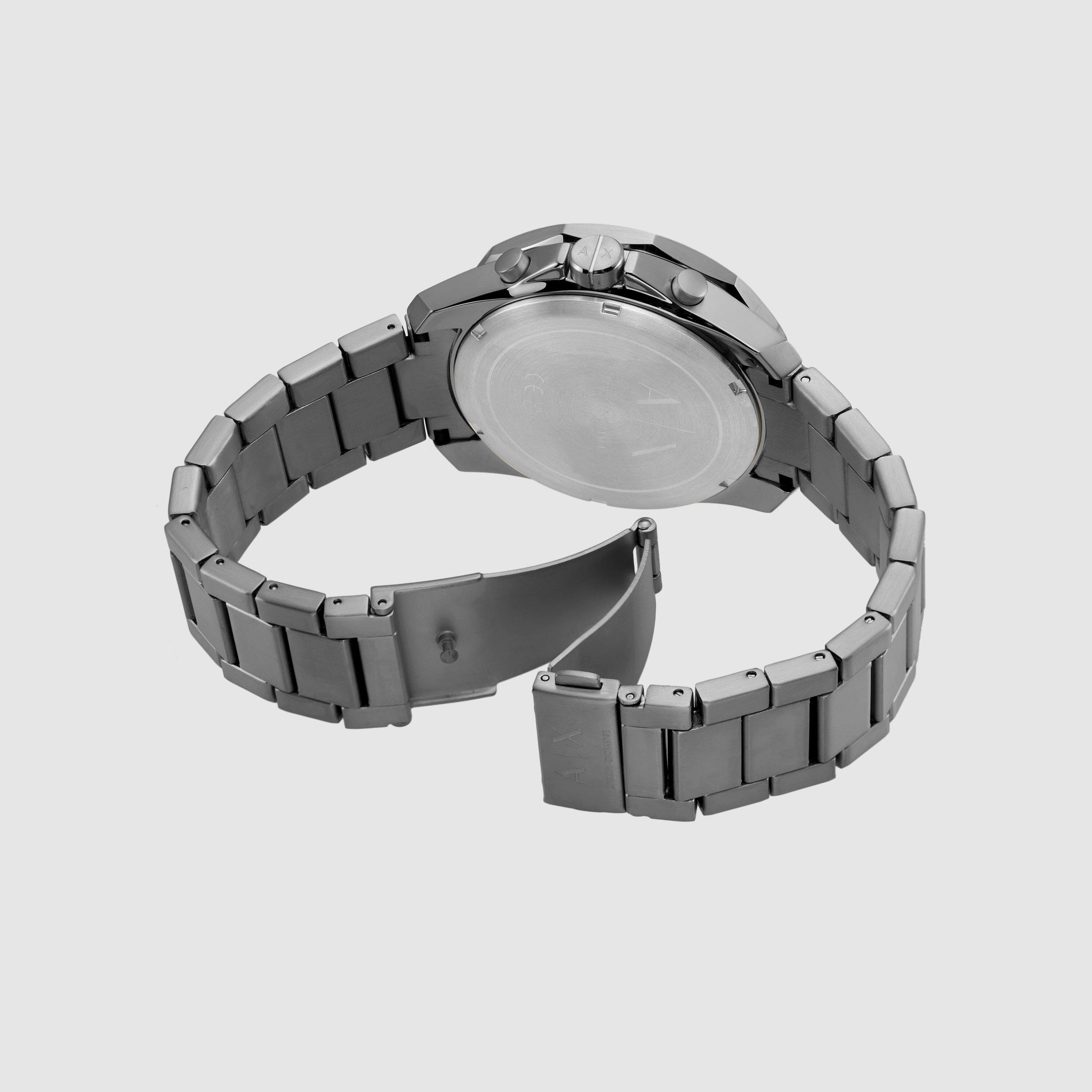 Armani Exchange Chronograph Gunmetal Stainless Steel Watch AX1959 Watches Armani Exchange