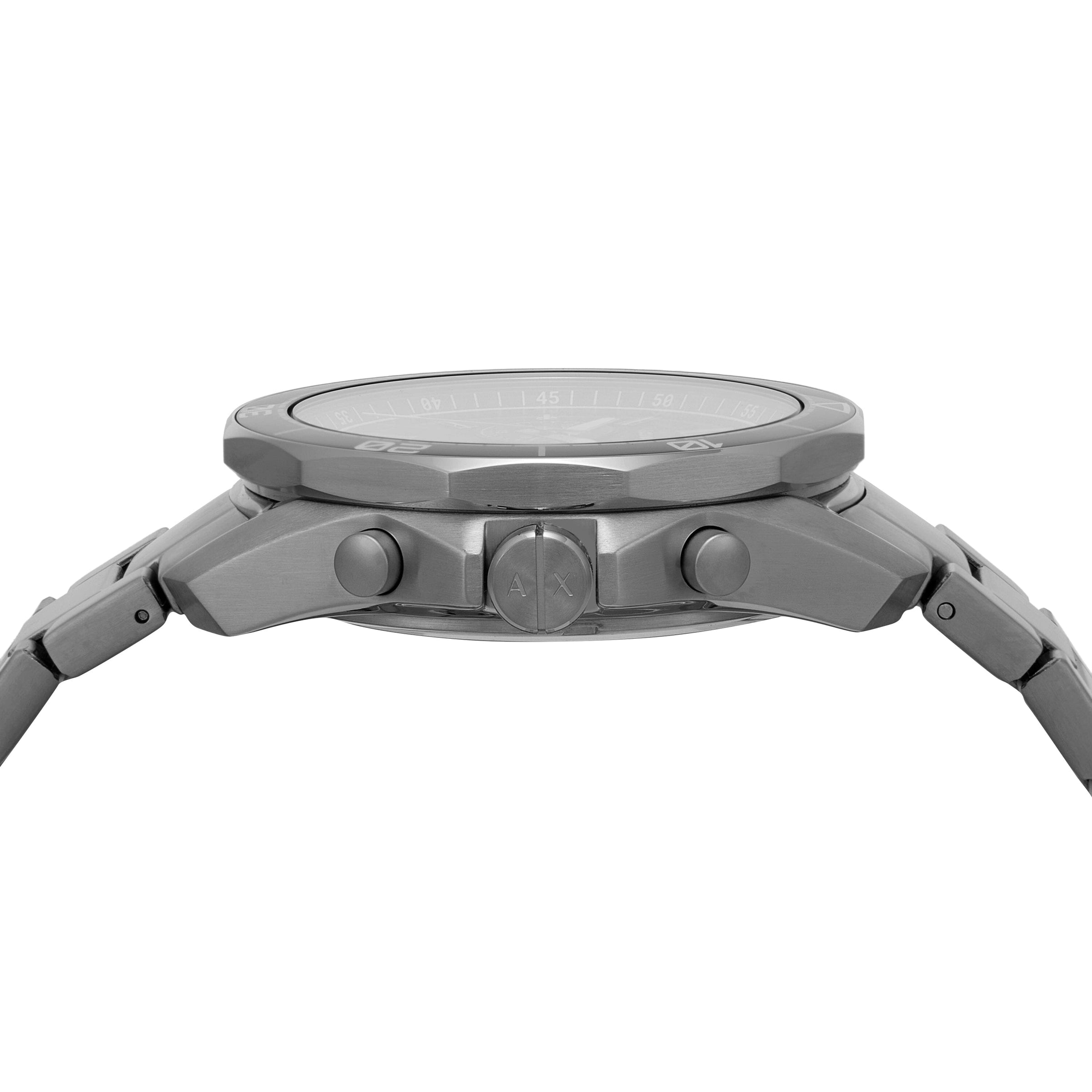 Armani Exchange Chronograph Gunmetal Stainless Steel Watch AX1959 Watches Armani Exchange