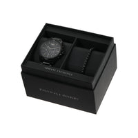 Armani Exchange Chronograph Black Stainless Steel Watch and Bracelet Set AX7153SET Watches Armani Exchange