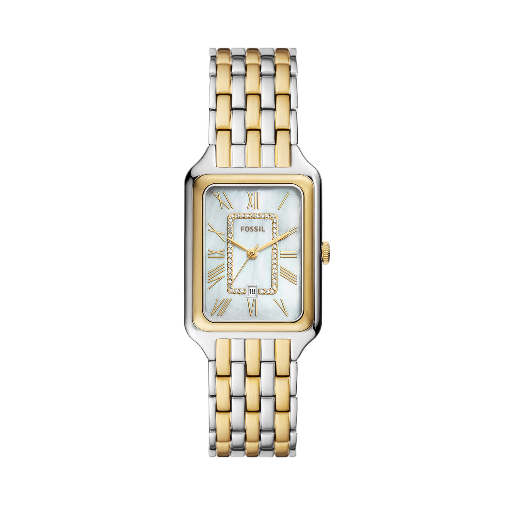 Fossil Raquel Three Hand Date Black Dial Black Steel Strap Watch For Women - ES5340
