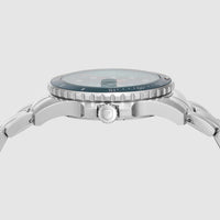 Fossil Fossil Blue Dive Three-Hand Date Stainless Steel Watch FS6050 Watches Fossil