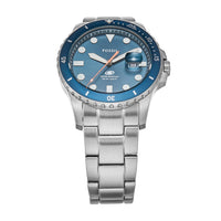 Fossil Fossil Blue Dive Three-Hand Date Stainless Steel Watch FS6050 Watches Fossil