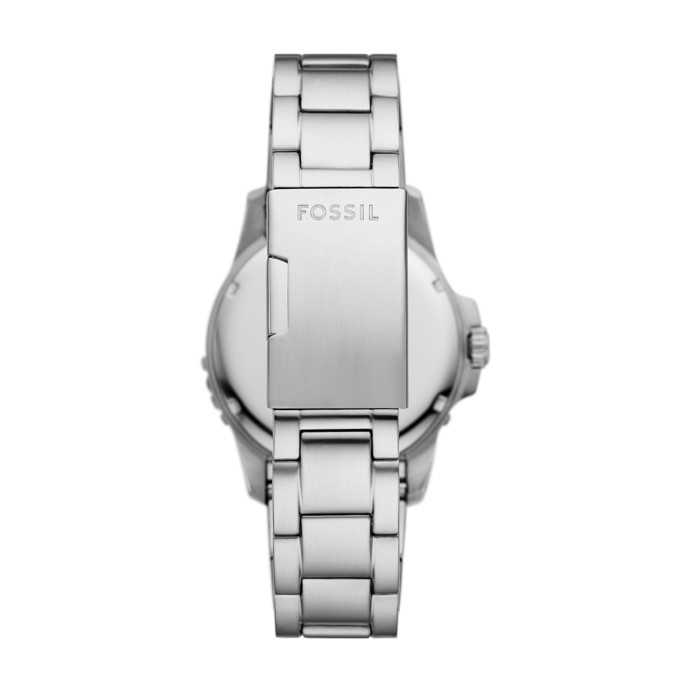Fossil Fossil Blue Dive Three-Hand Date Stainless Steel Watch FS6050 Watches Fossil