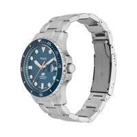 Fossil Fossil Blue Dive Three-Hand Date Stainless Steel Watch FS6050 Watches Fossil