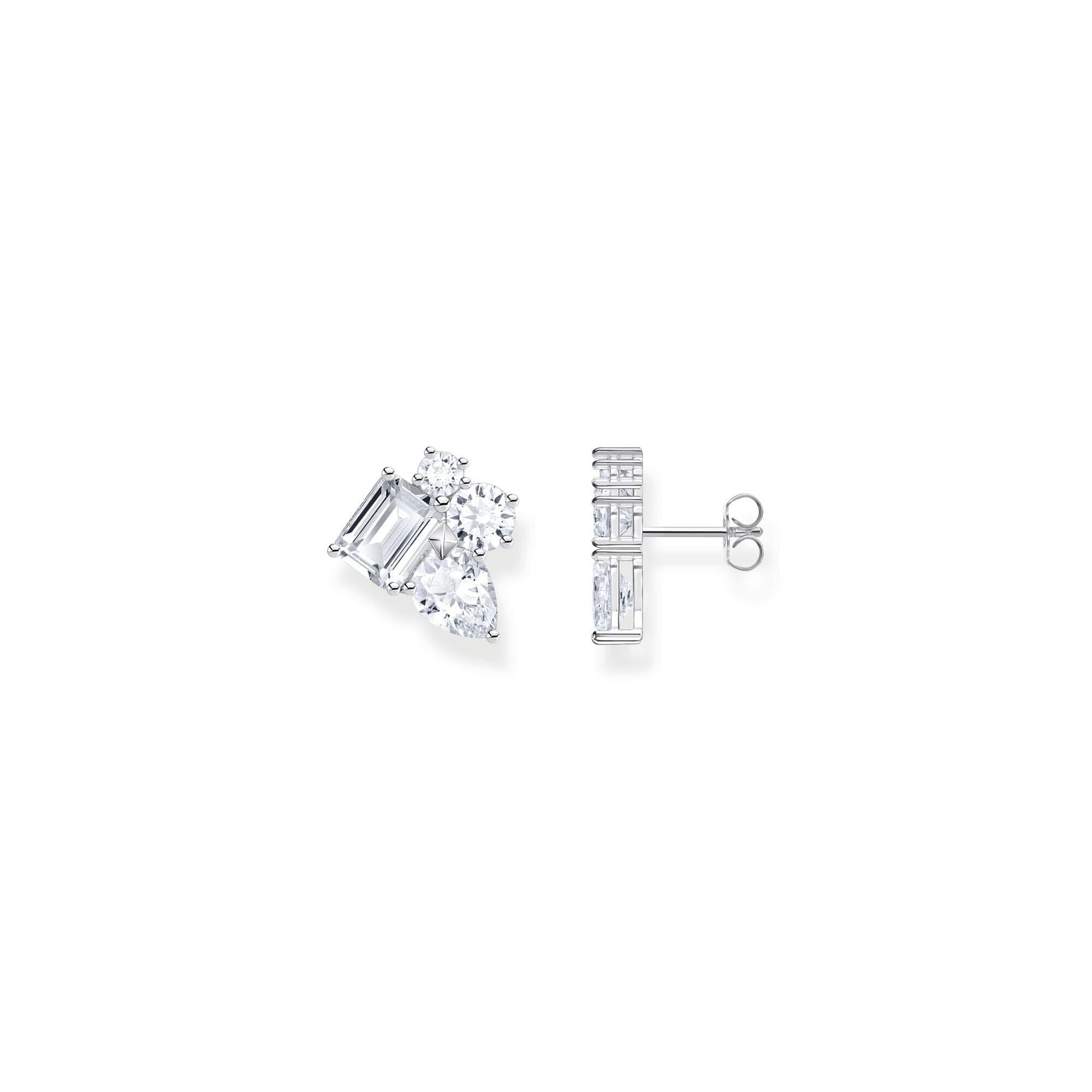 THOMAS SABO Heritage Glam Ear Studs with White Zirconia Stones Earrings Thomas Sabo
