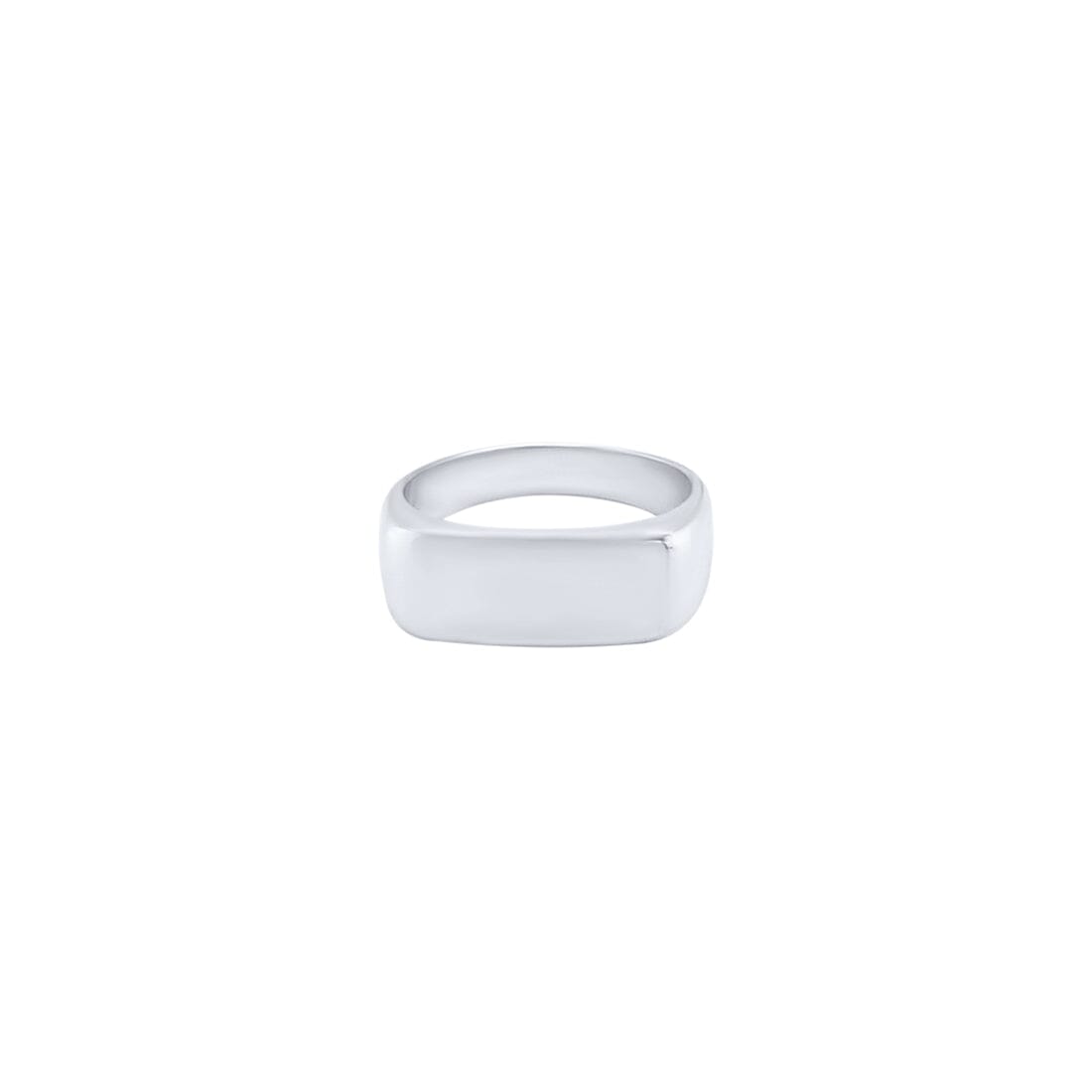 Rectangle Signet Ring in Sterling Silver Rings Bevilles