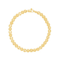 Athena 19cm Beaded Chain Bracelet in 9ct Yellow Gold Bracelets Bevilles