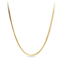 9ct Yellow Gold Diamond Cut Curb Chain Necklace 50cm Necklaces Bevilles
