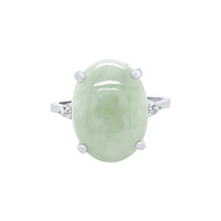 Sterling Silver Diamond Set Jade Jewellery Set Jewellery Sets Bevilles Jewellers