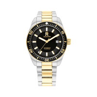 Tommy Hilfiger Th85 Two Tone Stainless Steel Black Dial Men's Watch 1710552 Watches Tommy Hilfiger