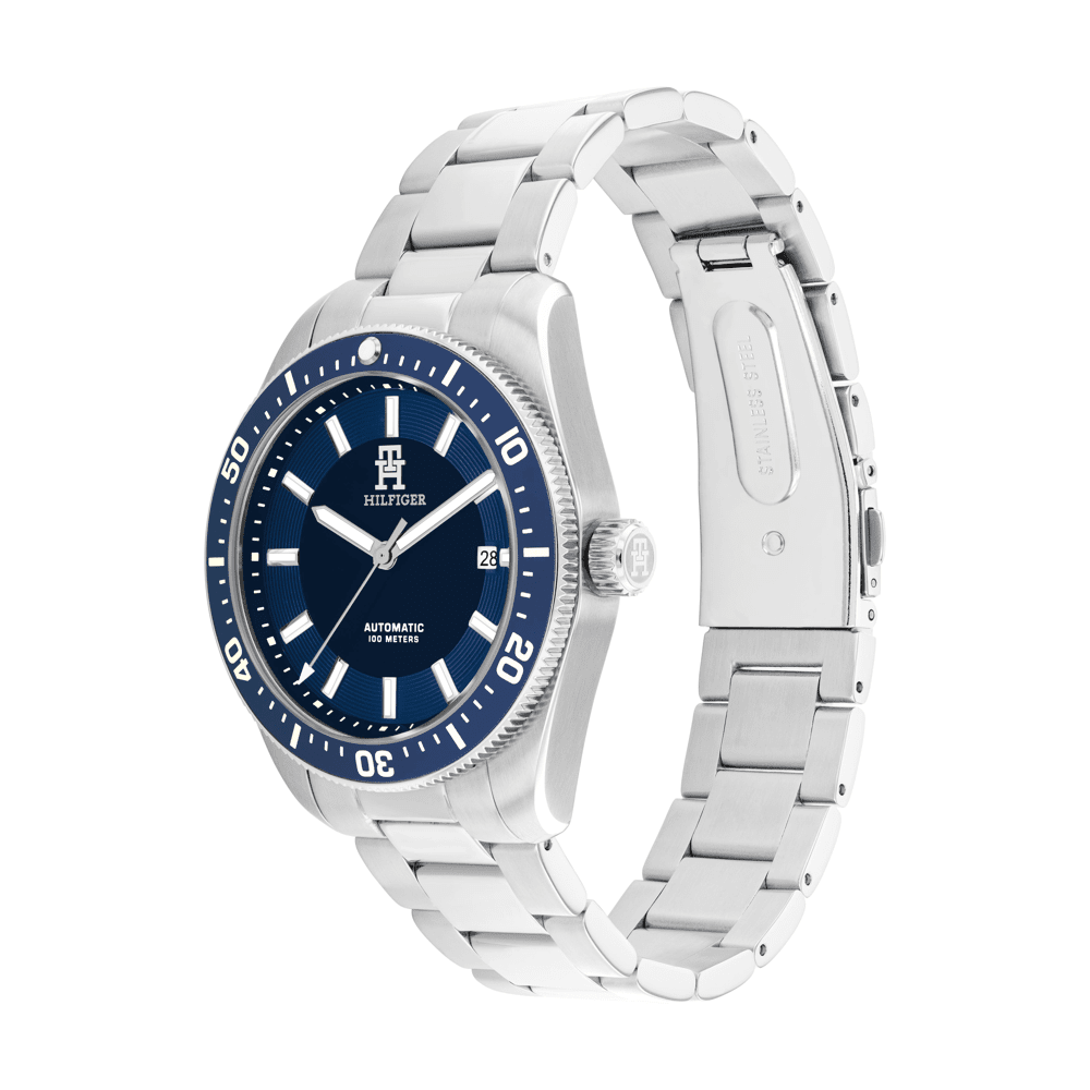 Tommy Hilfiger Th85 Stainless Steel Navy Dial Men's Watch 1710591 Watches Tommy Hilfiger