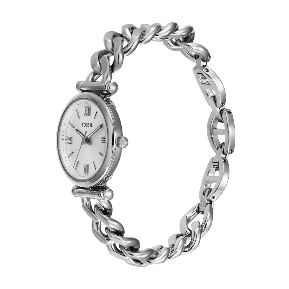 Fossil Carlie Three-Hand Stainless Steel Watch ES5331 Bevilles Jewellers