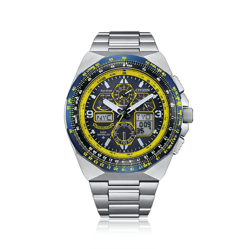 Citizen Blue Angels Blue and Silver Men's Watch JY8125-54L