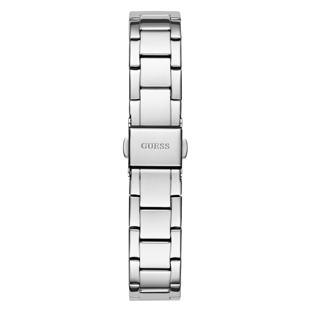 Guess Dress Charlotte Dress Silver-Tone Crystal Bezel Women's Watch GW0767L1 Watches Bevilles Jewellers