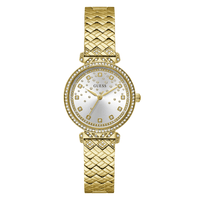 Guess Bejeweled Enchantment Bejeweled Gold-Tone Analogue Women's Watch GW0763L2 Watches Bevilles Jewellers