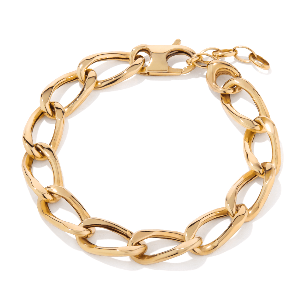 9kt Yellow Gold Silver Infused 19cm Diamond Cut Twist Bracelet (Gold) main image 1