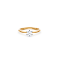 0.50ct Laboratory Grown Diamond Solitaire Ring in 18kt Yellow Gold Rings Bevilles