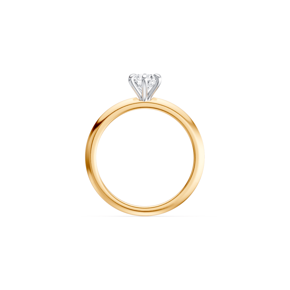 0.50ct Laboratory Grown Diamond Solitaire Ring in 18kt Yellow Gold Rings Bevilles