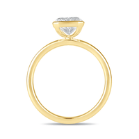 2.00ct Laboratory Grown Diamond Radiant Cut Solitaire Ring in 18kt Yellow Gold Rings Bevilles