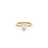 1.50ct Laboratory-Grown Diamond Heart Cut Solitaire Ring in 18kt Yellow and White Gold Rings Bevilles