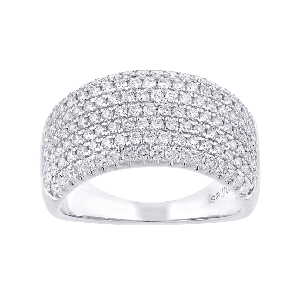 Dress Ring with 1.00ct of Laboratory Grown Diamonds in 9kt White Gold –  Bevilles Jewellers