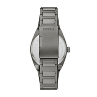 Fossil Everett Three-Hand Date Gunmetal Stainless Steel Watch FS6075 Watches Fossil
